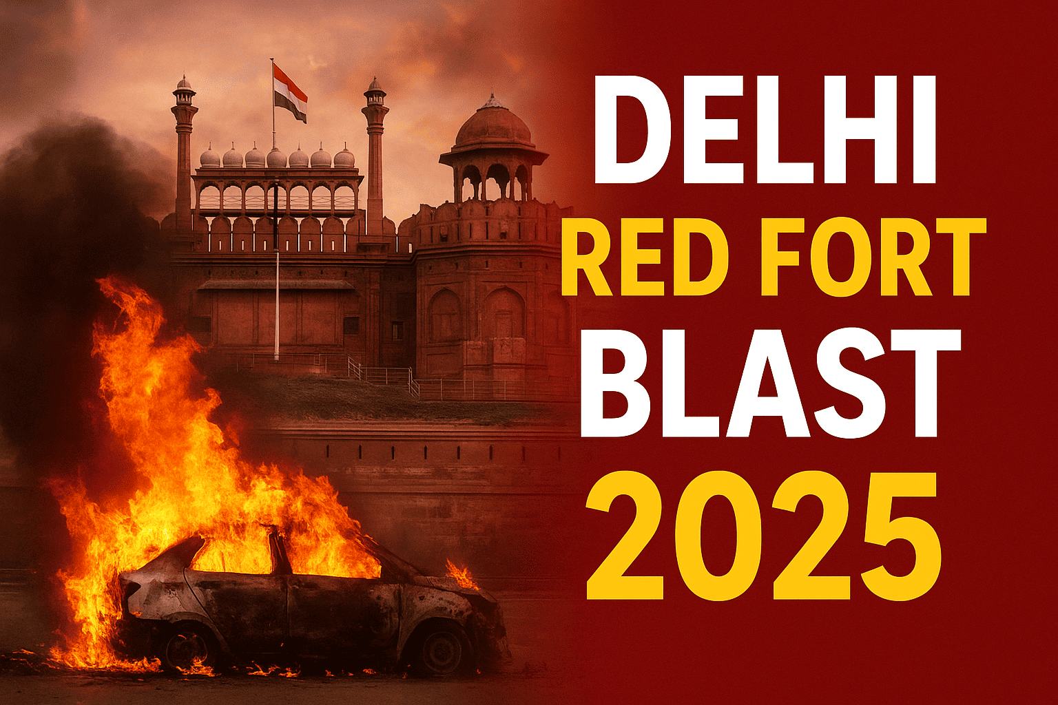 दिल्ली रेड फोर्ट विस्फोट - पूरी जानकारी, कारण, जांच और ताज़ा अपडेट