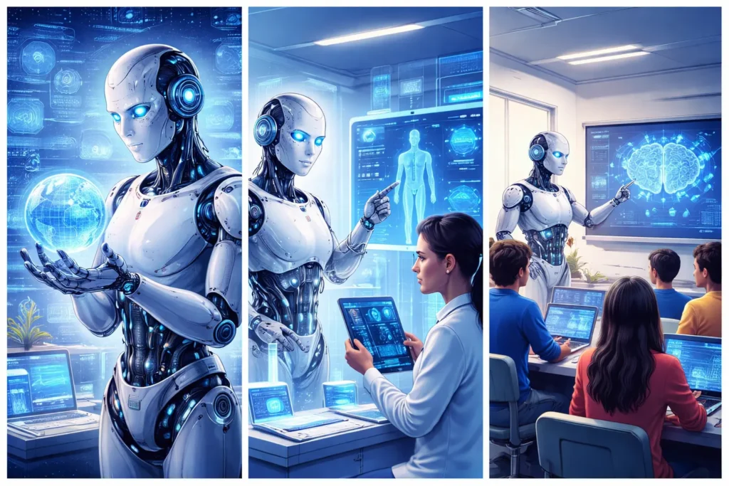 AI Robot AI Healthcare AI Education gyan4u