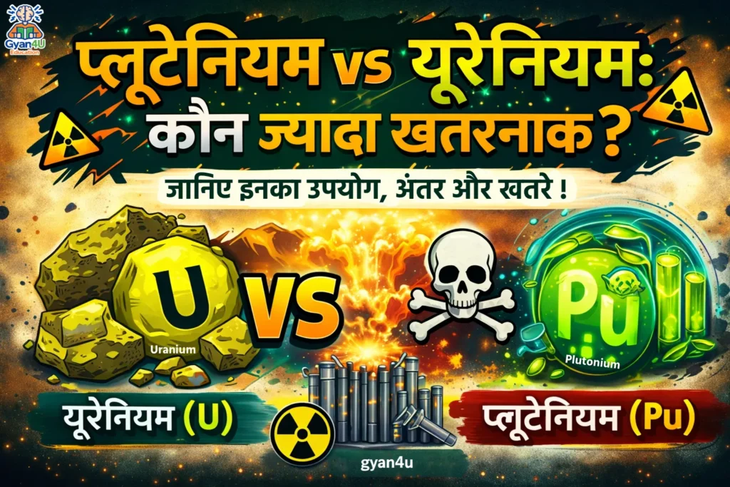 प्लूटोनियम और यूरेनियम का अंतर और तुलना