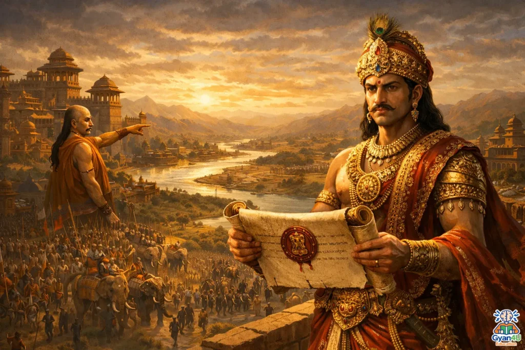 Chandragupta's gaze over the empire