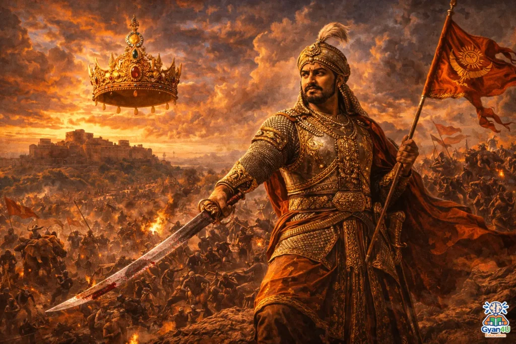 Hemu overlooks the chaos of battle