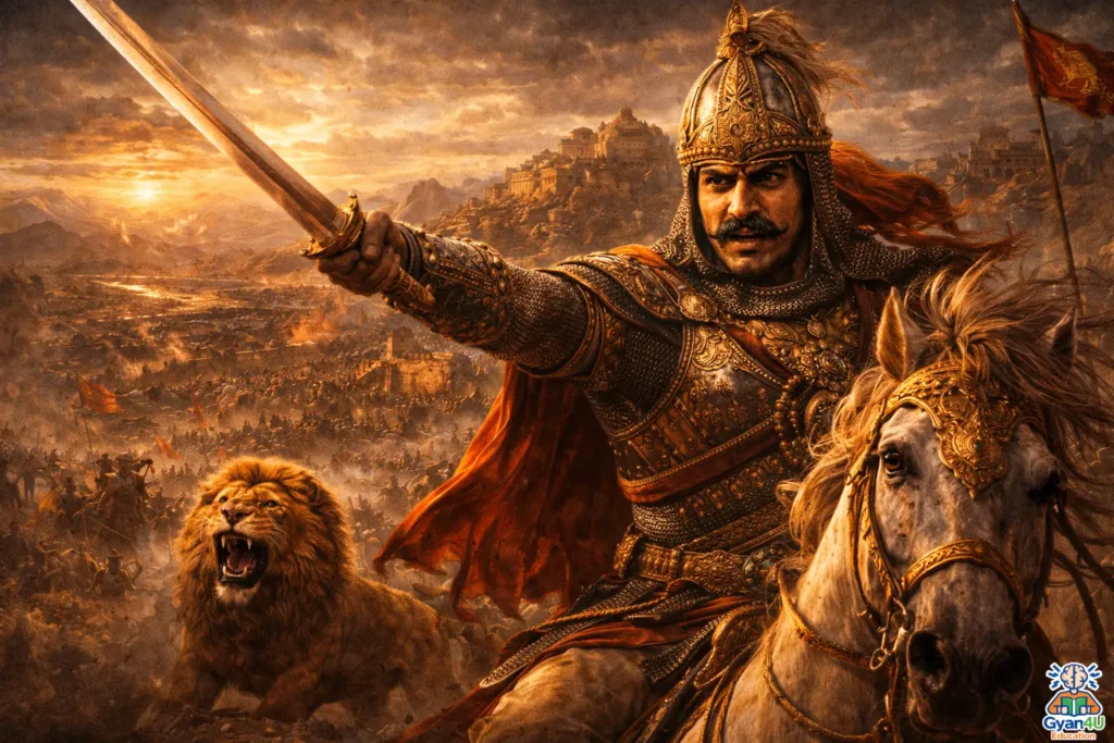 Maharana Pratap charging into battle