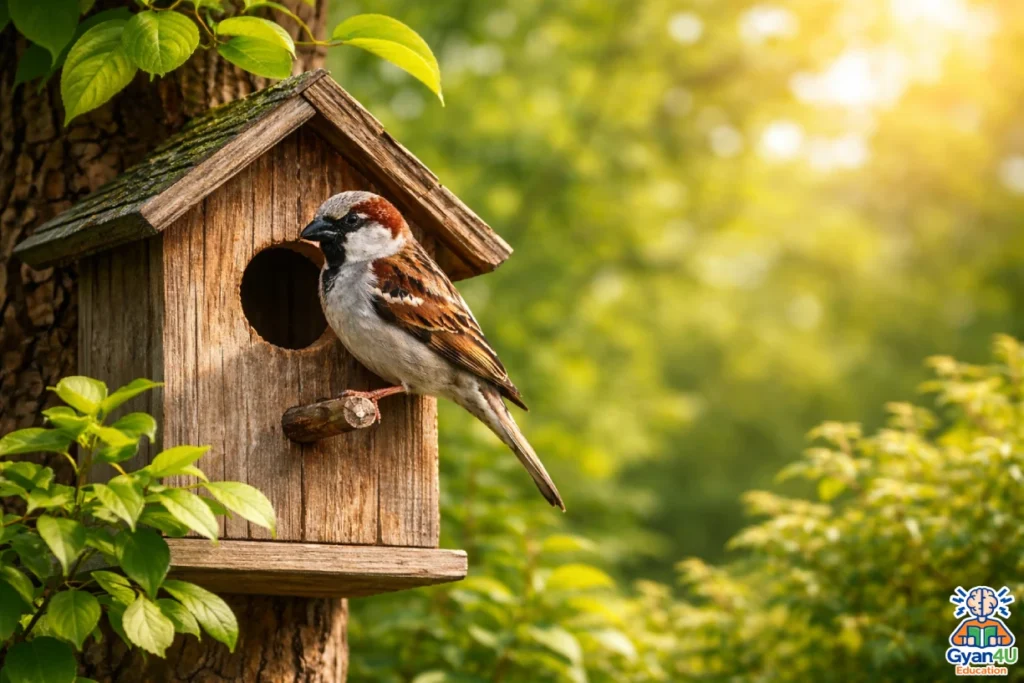 World sparrow day bird info in Hindi