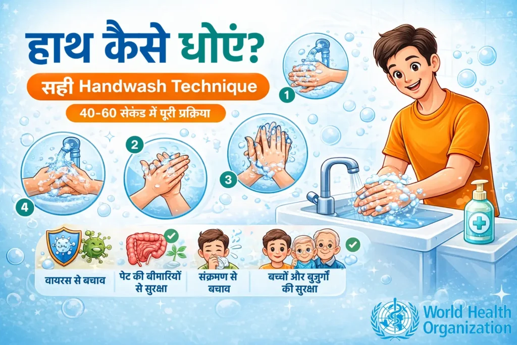 Handwash Technique in Hindi